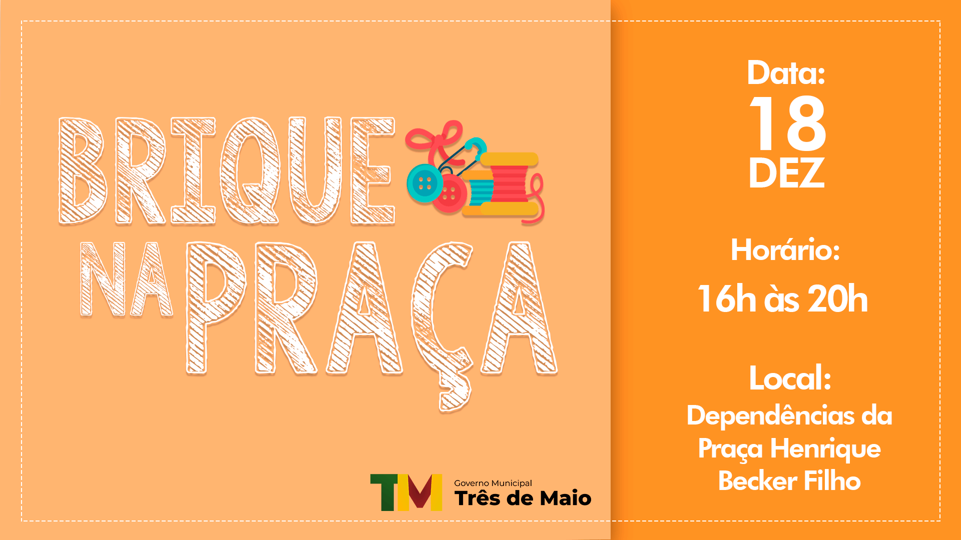 BRIQUE NA PRAÇA OCORRE AMANHÃ